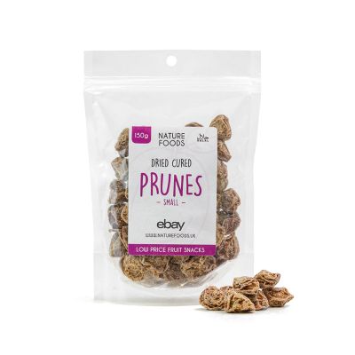 Dried Cured Prunes - Small (150g) | Nature Foods UK