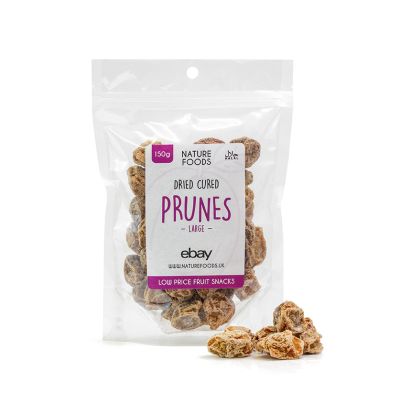 Dried Cured Prunes - Large (150g) | Nature Foods UK